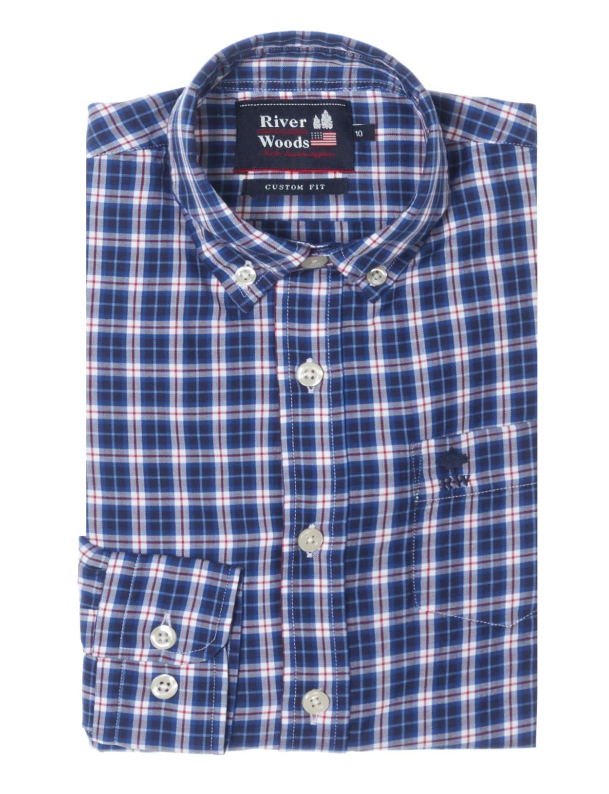 Custom Fit Wallstreet Shirt In Multi - Meervoudig