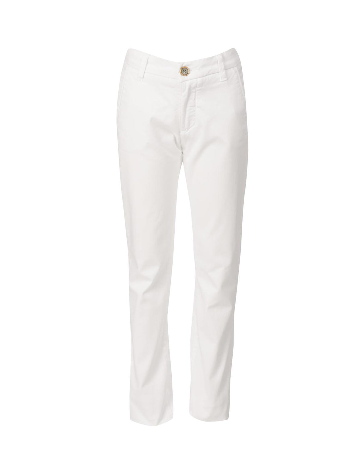 Slim Fit Chino Pants In White - Wit