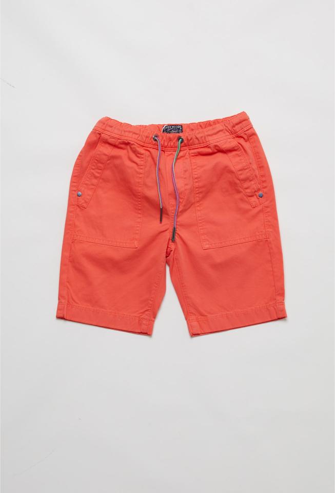 Multi Pkts Wb Drawstring Short - Oranje