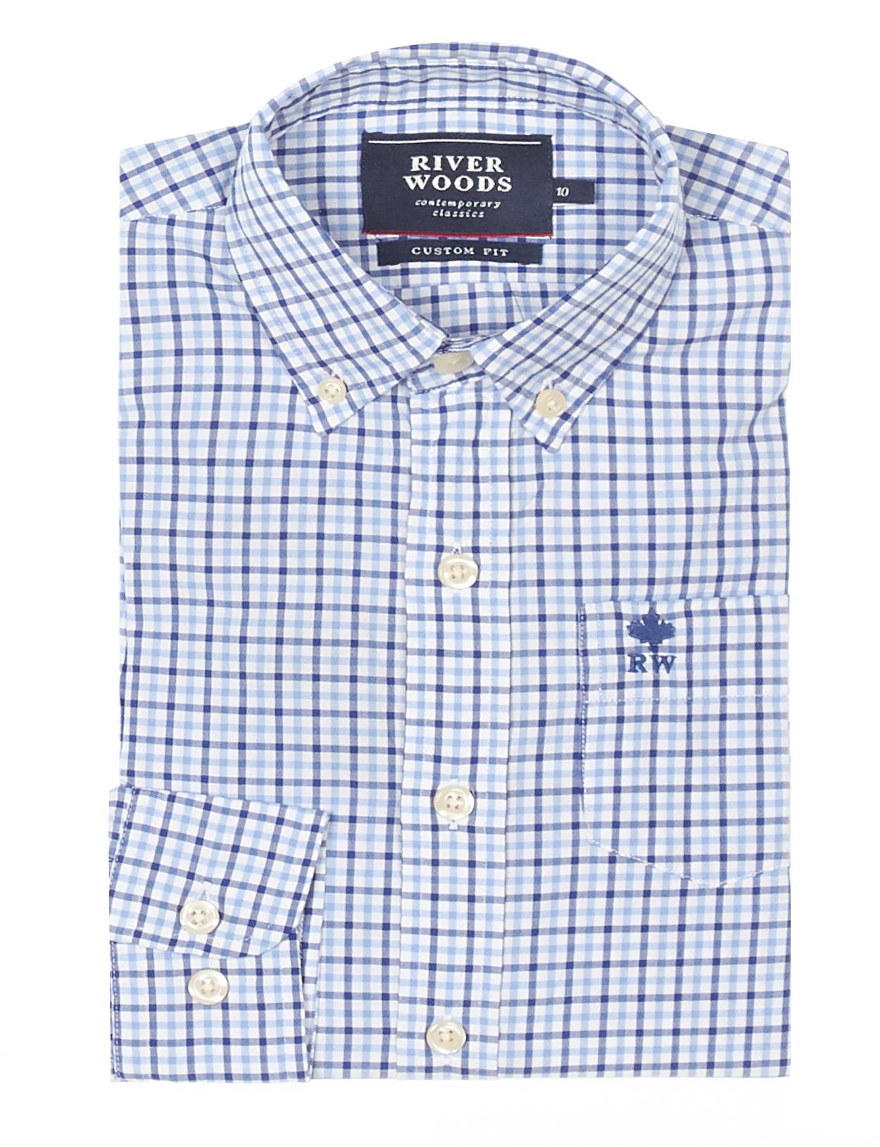 Custom Fit Wallstreet Shirt In Multi - Meervoudig