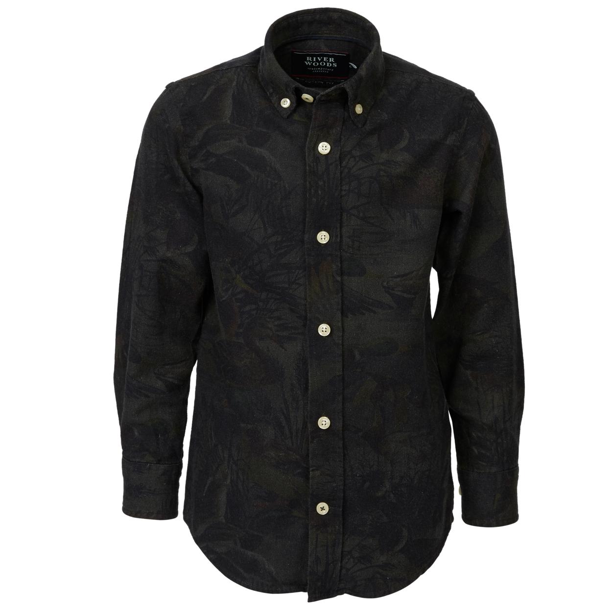 Custom Fit Wallstreet Shirt In Grey - Grijs