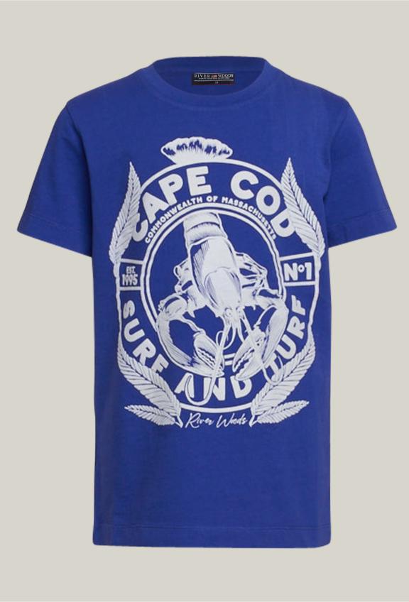 Basic Cotton T-Shirt Toeareg - Blauw