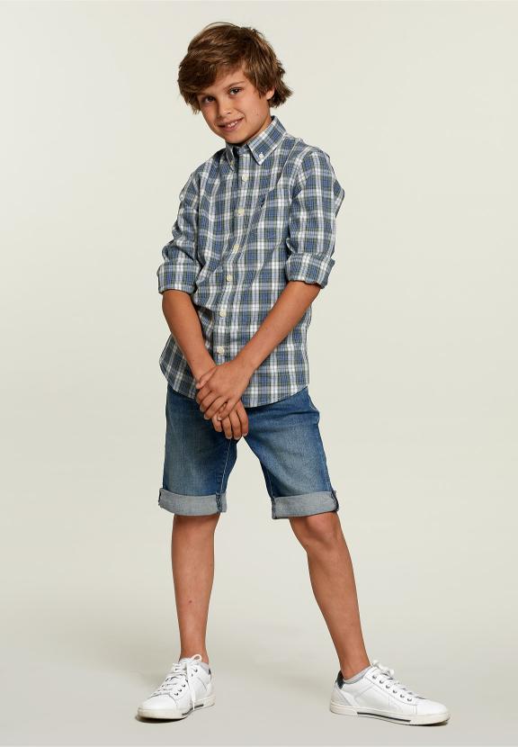 Cutsom Fit Checked Shirt With Chest Pocket Multi - Multi