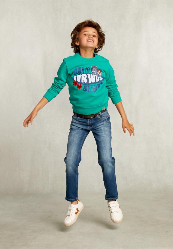 Fantasy Crew Neck Sweater Moscow Mule - Groen