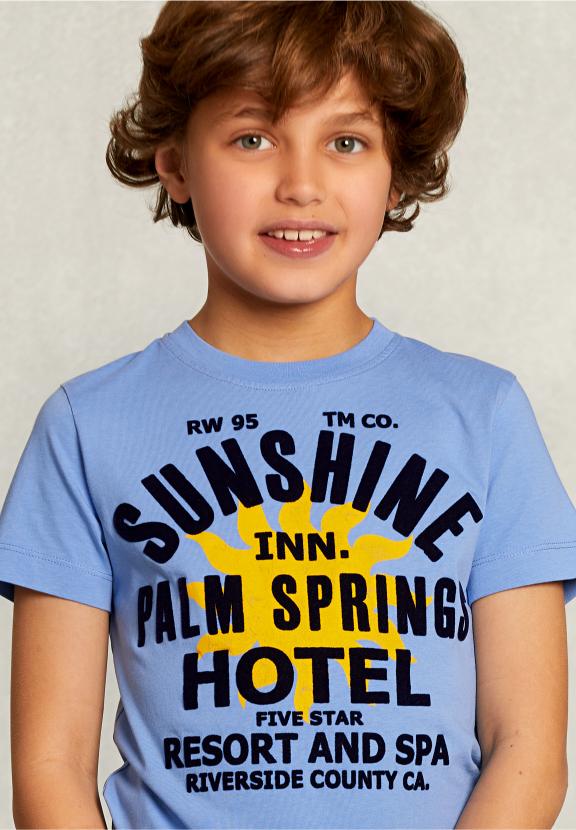 Normal Fit Basic T-Shirt Nile - Blauw