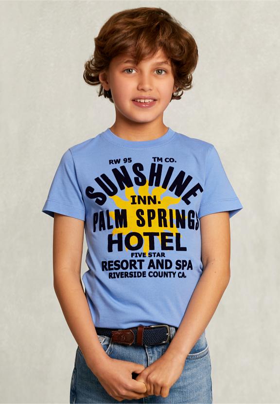 Normal Fit Basic T-Shirt Nile - Blauw