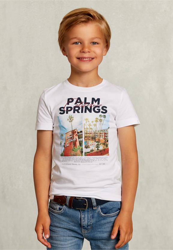 Normal Fit Basic T-Shirt White - Blanc
