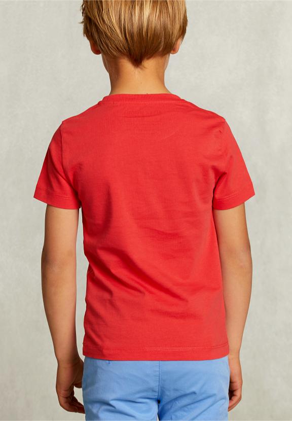 Normal Fit Basic T-Shirt In Pomegranate - Roze