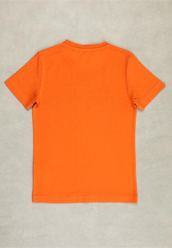 Normal Fit Basic T-Shirt In Life Jacket - Oranje
