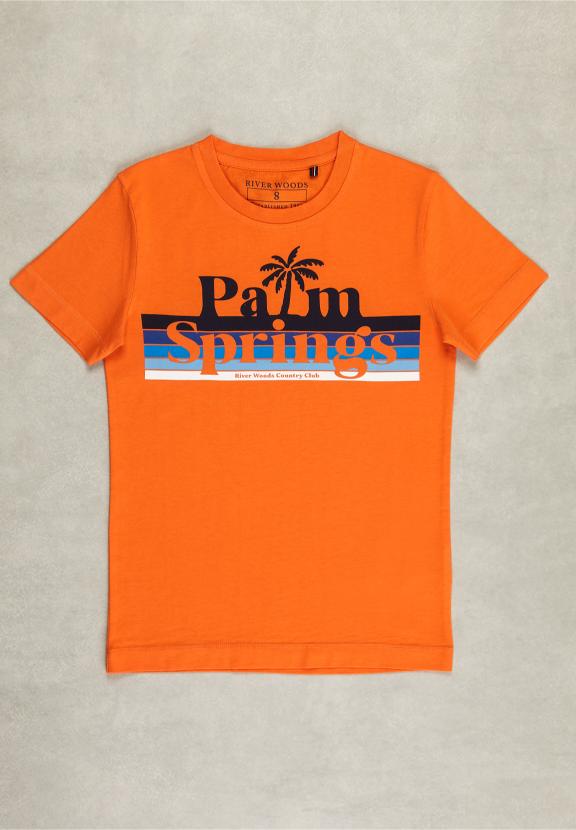 Normal Fit Basic T-Shirt In Life Jacket - Oranje
