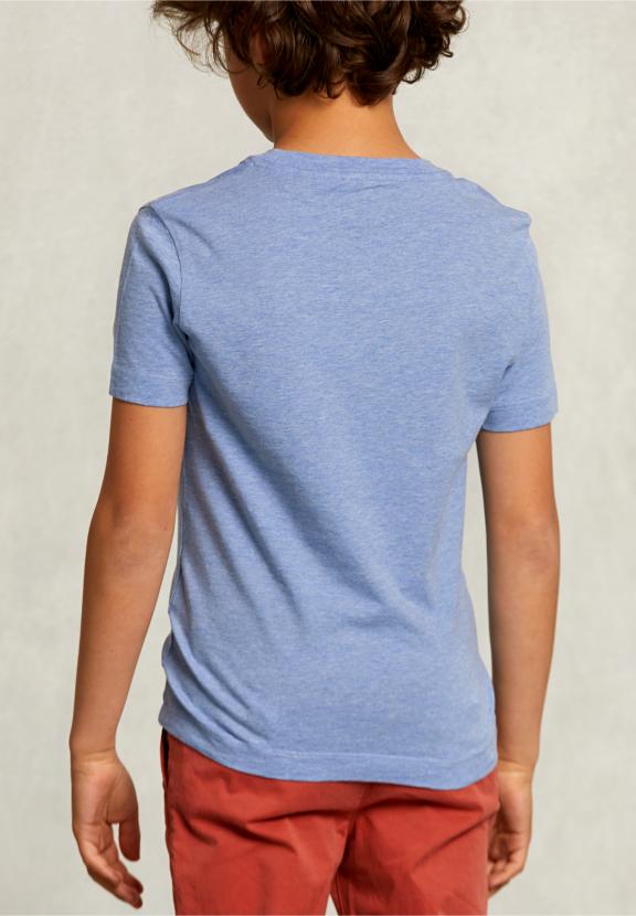 Normal Fit Basic T-Shirt Mix Blue Gin - Blauw
