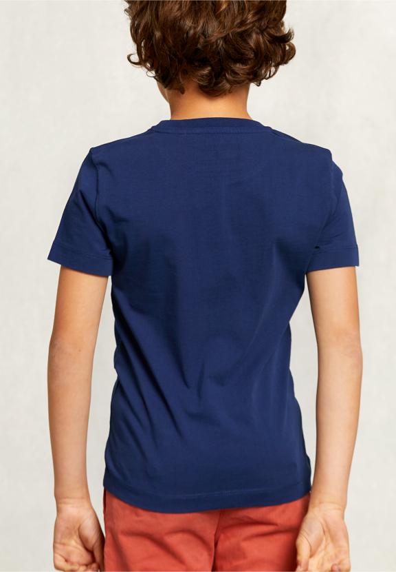 Normal Fit Basic T-Shirt Oxford Blue - Blauw