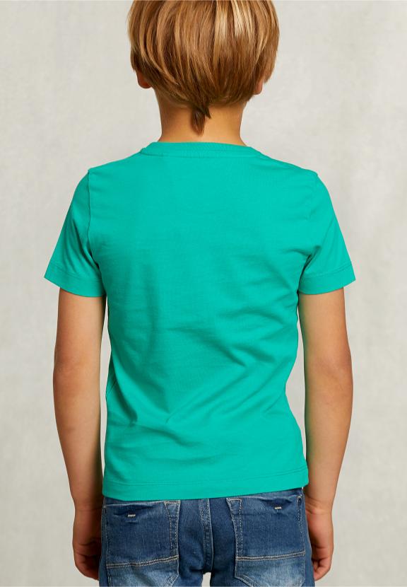 Normal Fit Basic T-Shirt In Moscow Mule - Groen