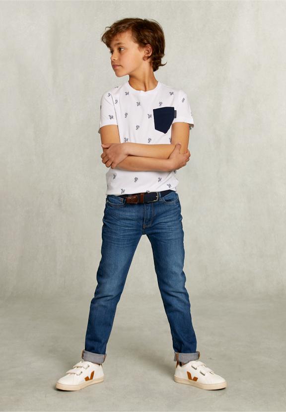 Custom Fit T-Shirt With Pocket White - Wit