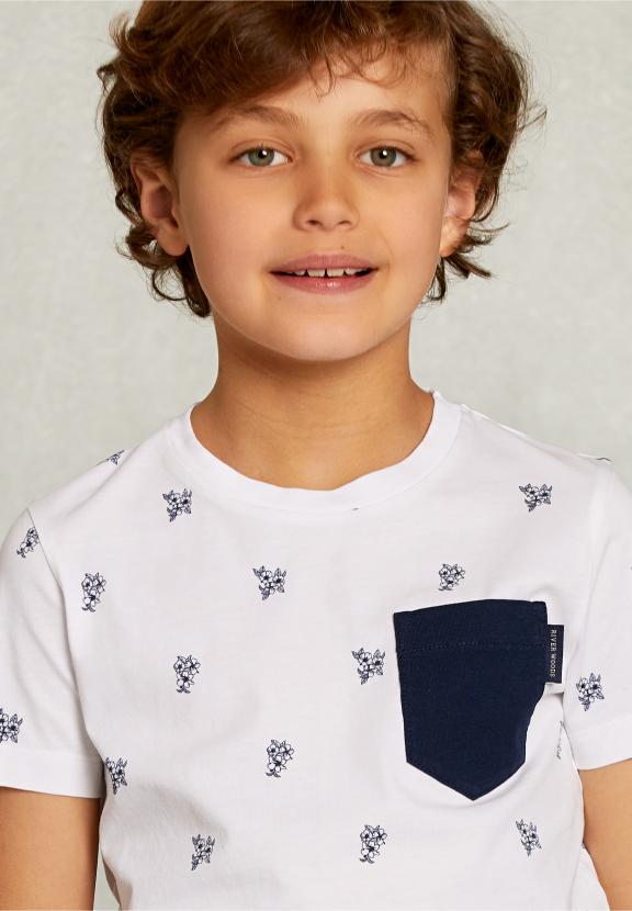 Custom Fit T-Shirt With Pocket White - Wit