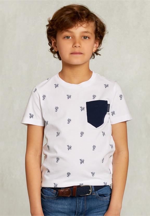 Custom Fit T-Shirt With Pocket White - Wit