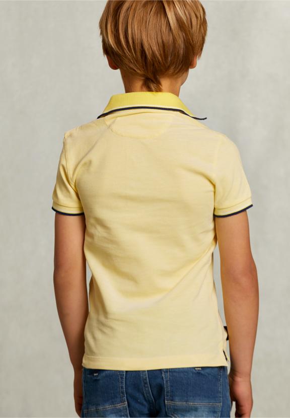 Custom Fit Cotton Polo Butfly - Geel