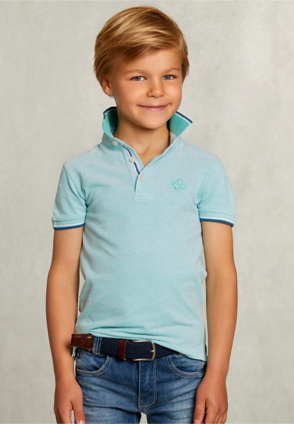 Custom Fit Cotton Polo Mint - Groen