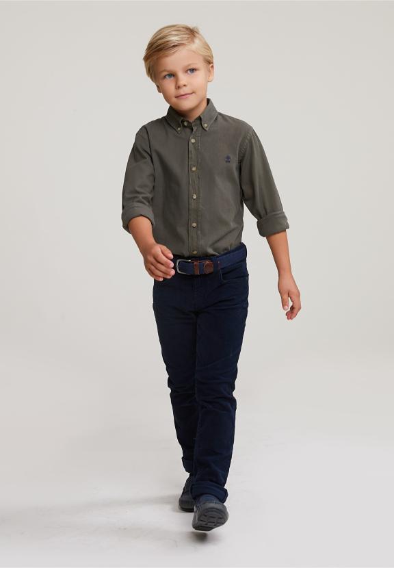 Custom Fit Cotton Shirt Table Mountain - Khaki