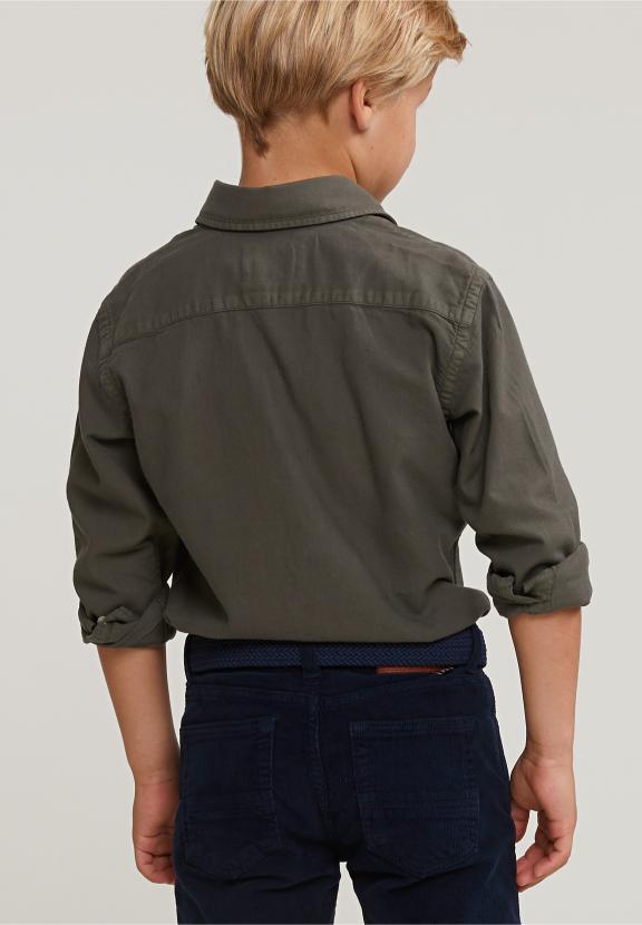 Custom Fit Cotton Shirt Table Mountain - Khaki