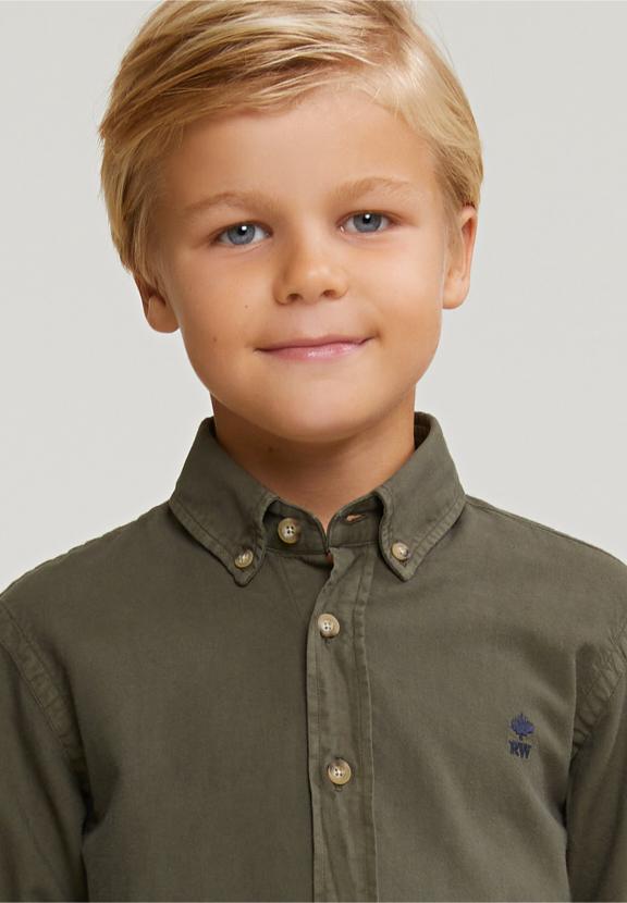 Custom Fit Cotton Shirt Table Mountain - Kaki