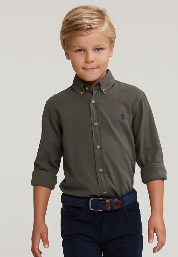 Custom Fit Cotton Shirt Table Mountain - Khaki