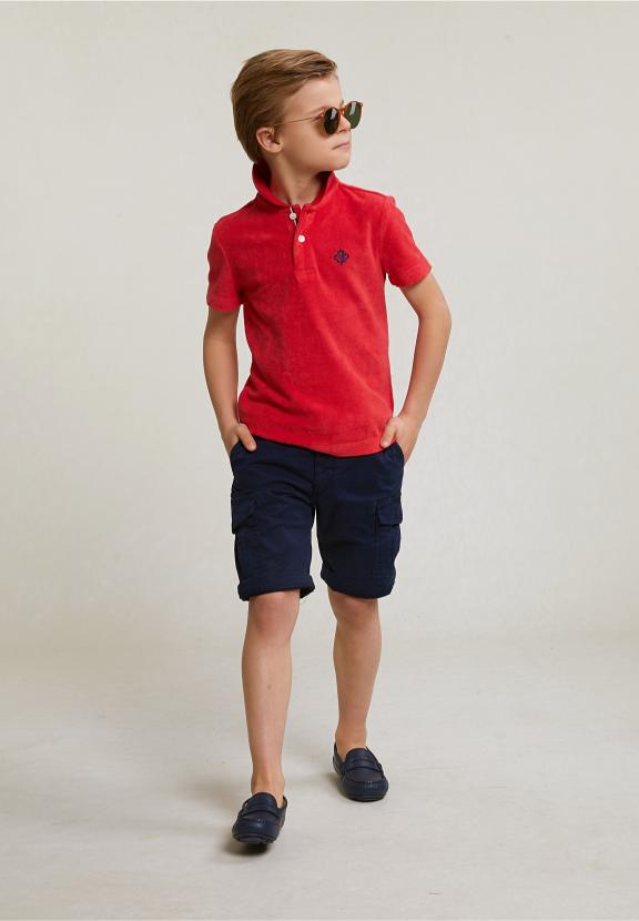 Custom Fit Sponge Polo Pomegranate - Roze