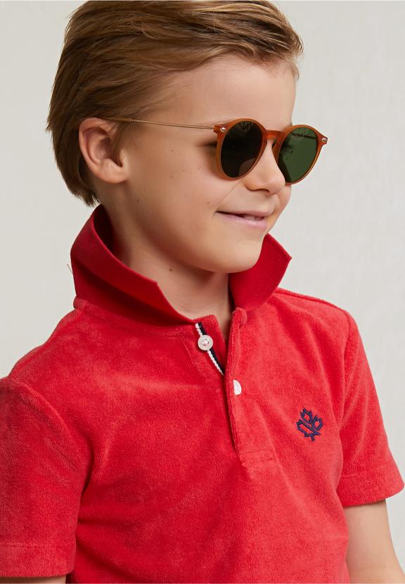 Custom Fit Sponge Polo Pomegranate - Roze