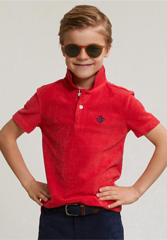 Custom Fit Sponge Polo Pomegranate - Roze