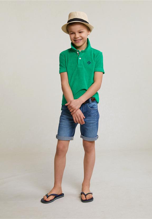 Custom Fit Sponge Polo Papaya - Groen
