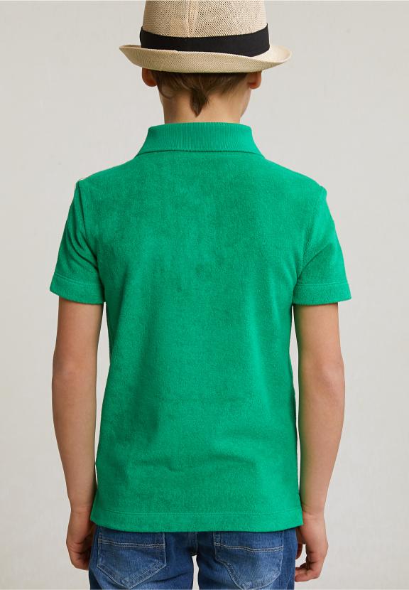 Custom Fit Sponge Polo Papaya - Groen