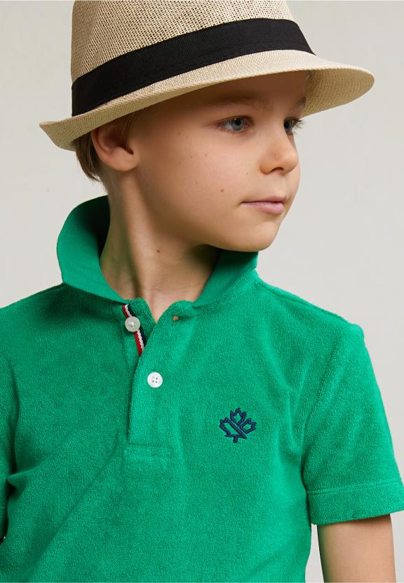 Custom Fit Sponge Polo Papaya - Groen