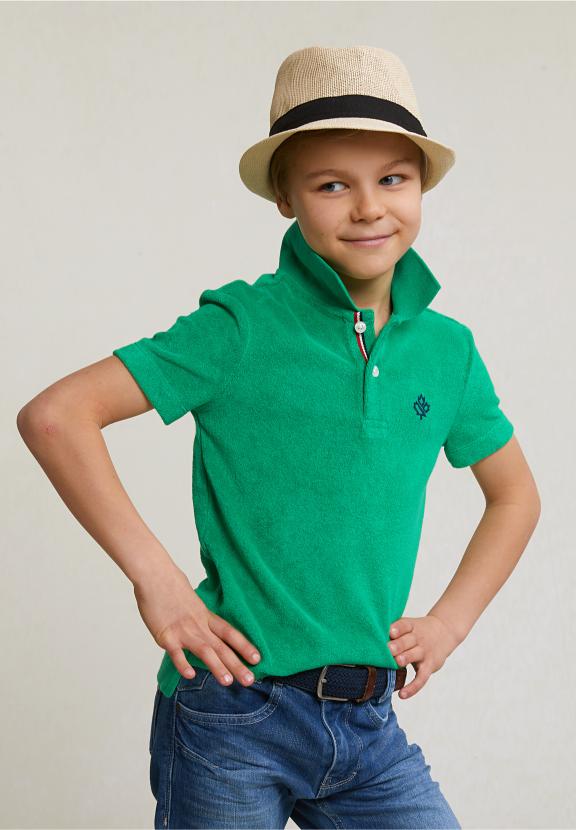 Custom Fit Sponge Polo Papaya - Groen