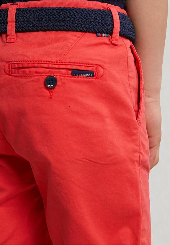Cotton Basic Chino Short Stretch Cosmopolitan - Roze