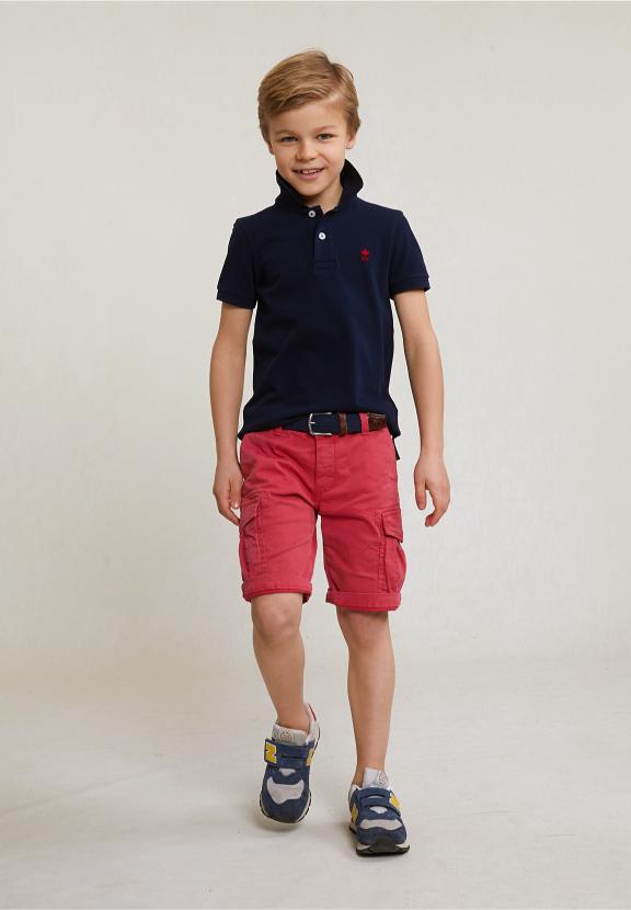 Cotton Cargo Short Stretch Bloody Mary - Rood