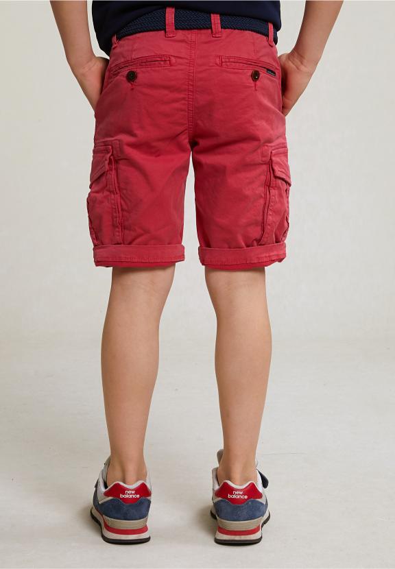 Cotton Cargo Short Stretch Bloody Mary - Rood