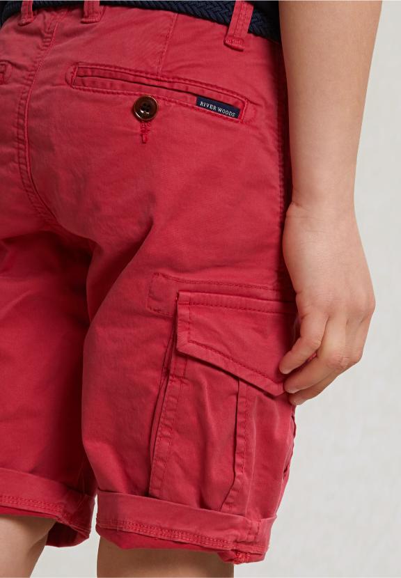 Cotton Cargo Short Stretch Bloody Mary - Rood