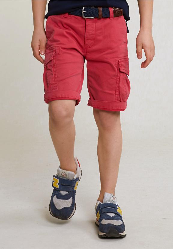 Cotton Cargo Short Stretch Bloody Mary - Rood