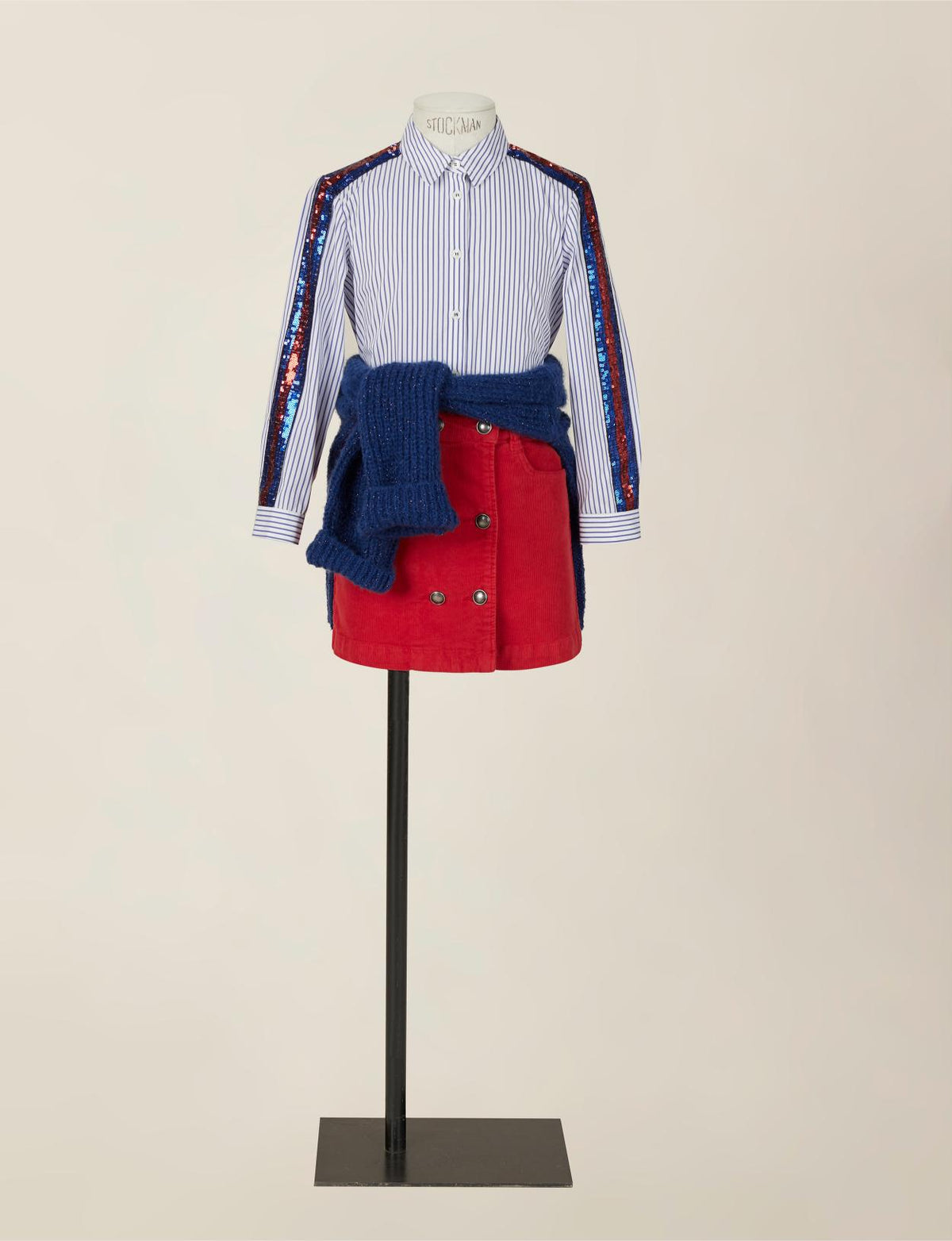 Classic Striped Shirt In Blue - Bleu