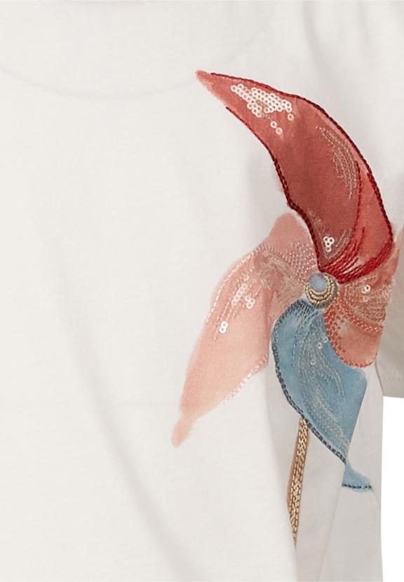 Crew Neck Tee Ss Bottom Cord - White