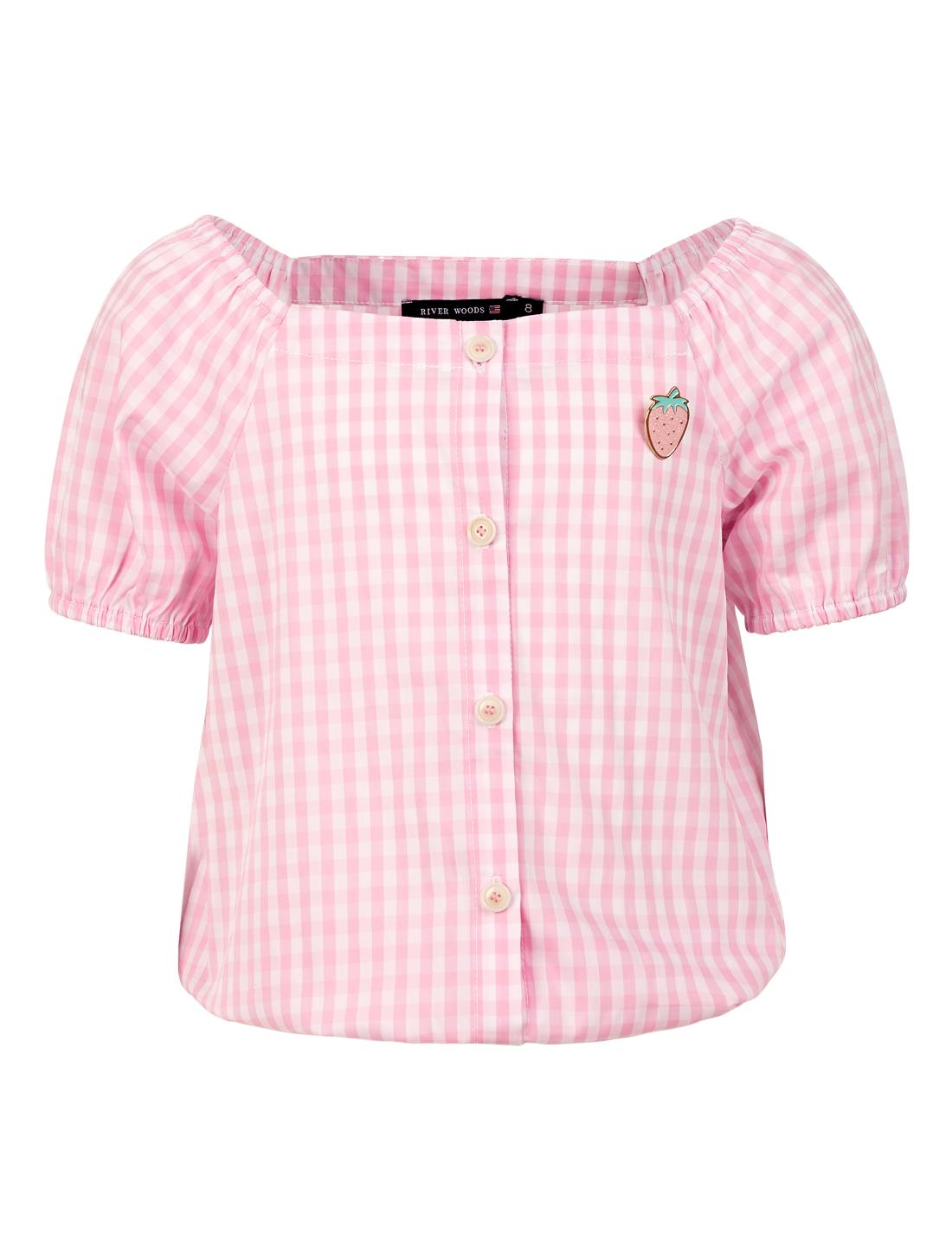 Shirt Shsl Smock Hem - Roze