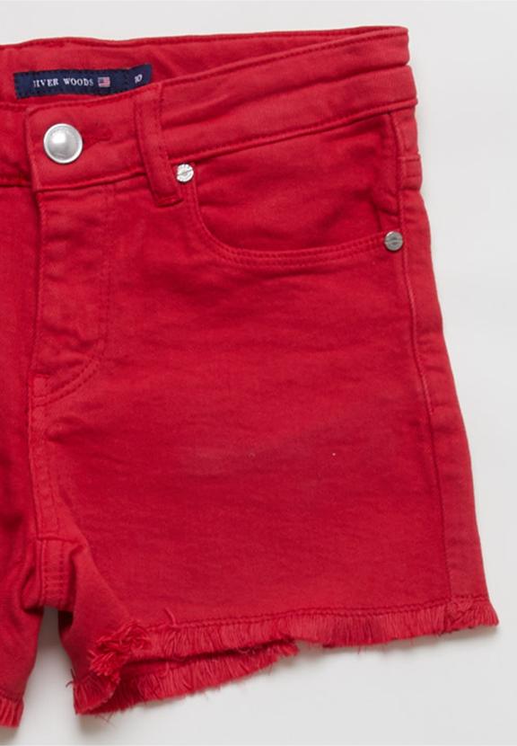 5-Pocket Short Reg Waist - Rood