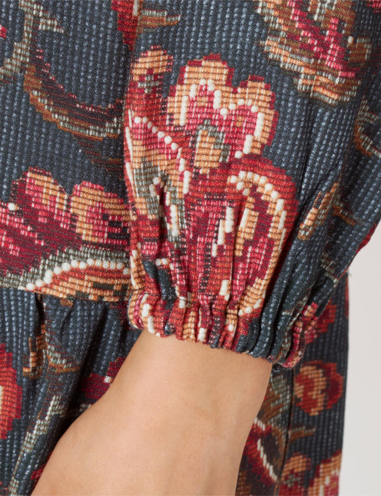 Loose Viscose Dress In Green - Vert