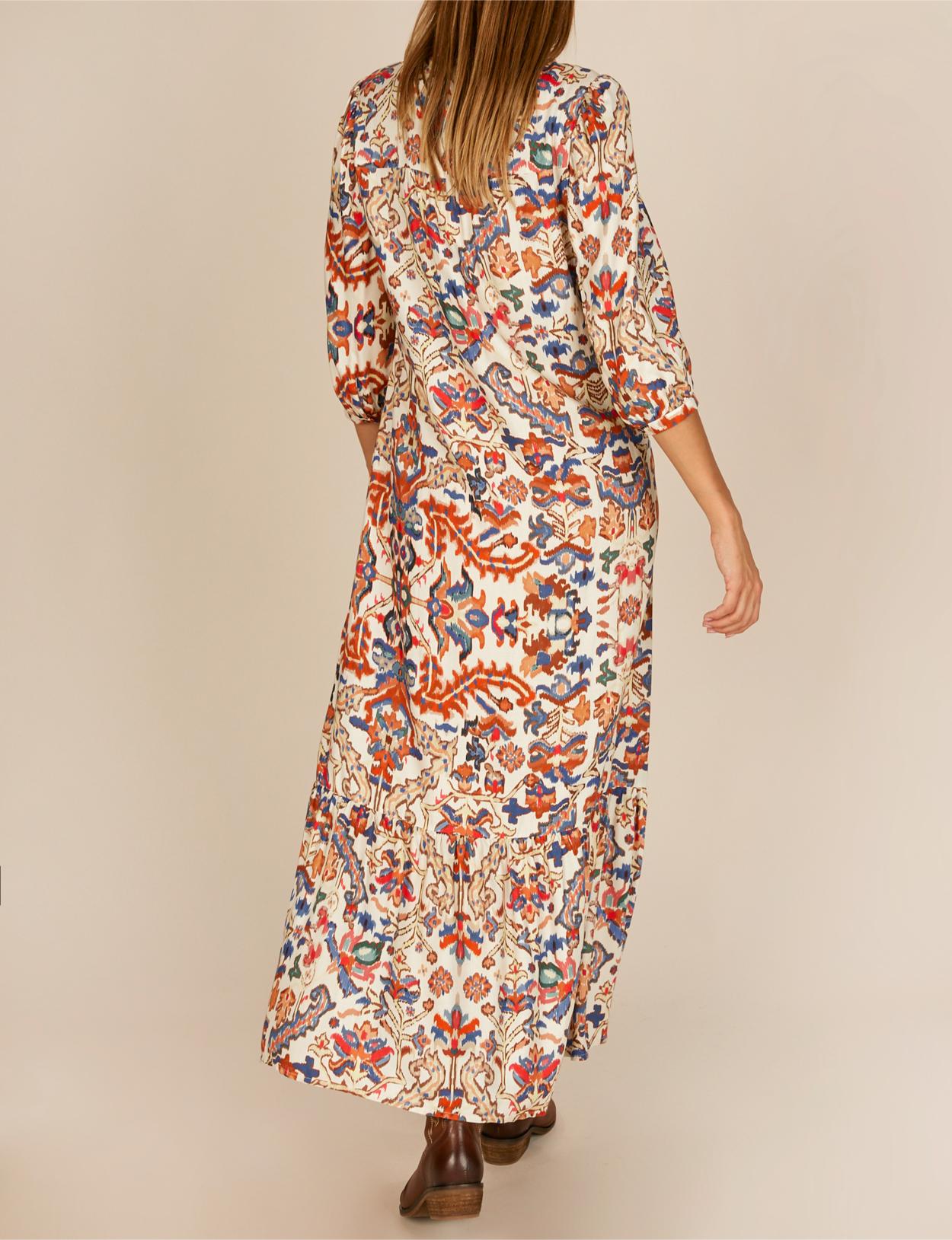 Viscose Dress In Multi - Multi