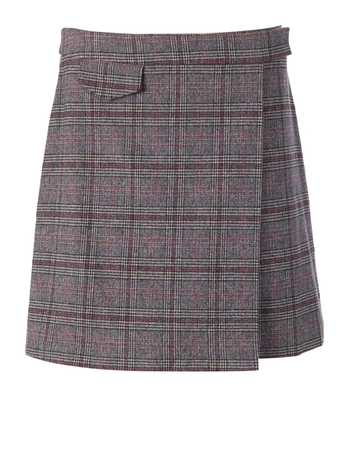 Wrap Skirt In Grey - Grijs