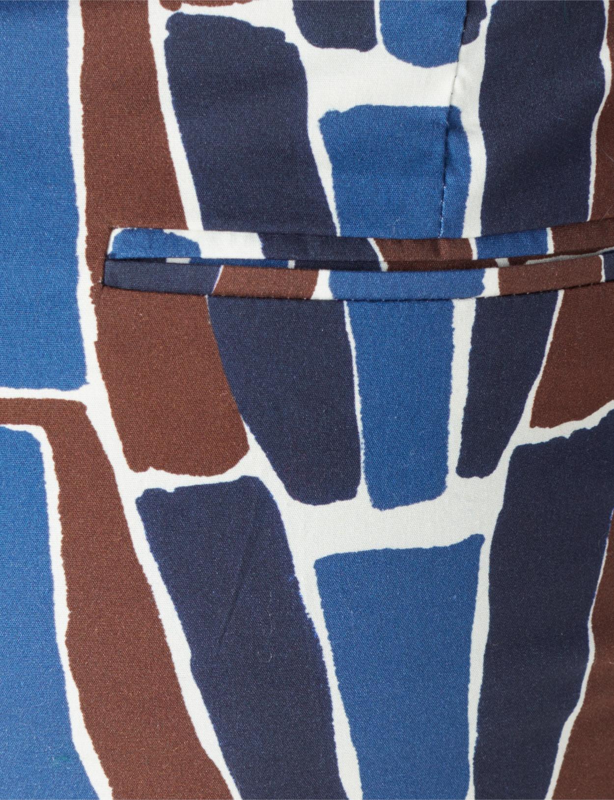 Cotton Chino Pants In Blue - Blauw