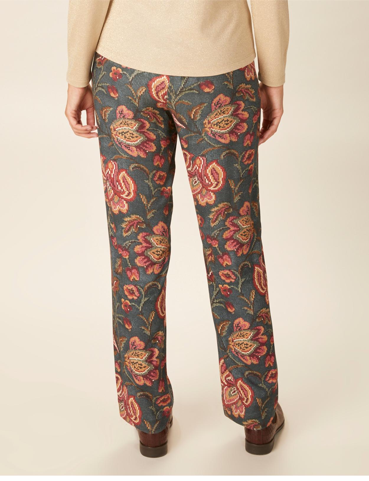 Viscose Pants In Green - Groen