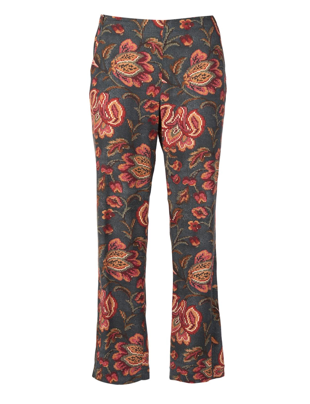 Viscose Pants In Green - Groen