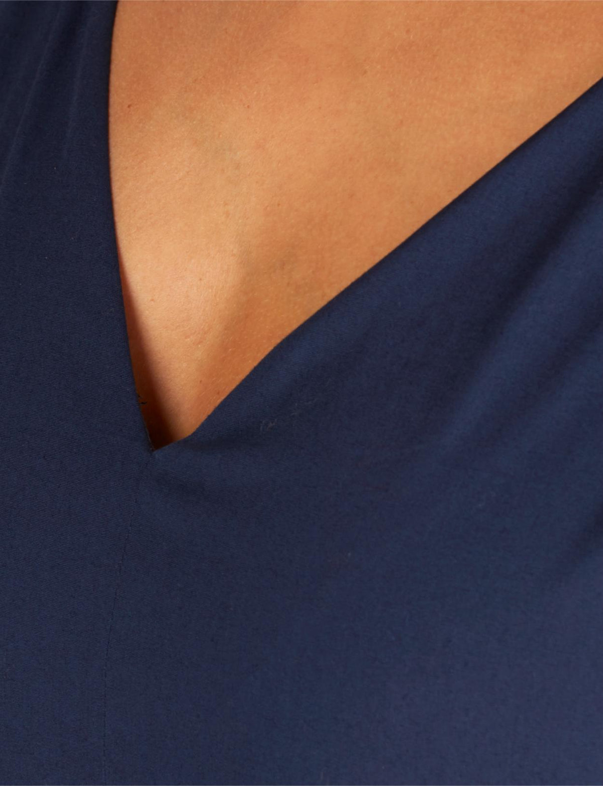 Cotton Jumpsuit In Blue - Bleu