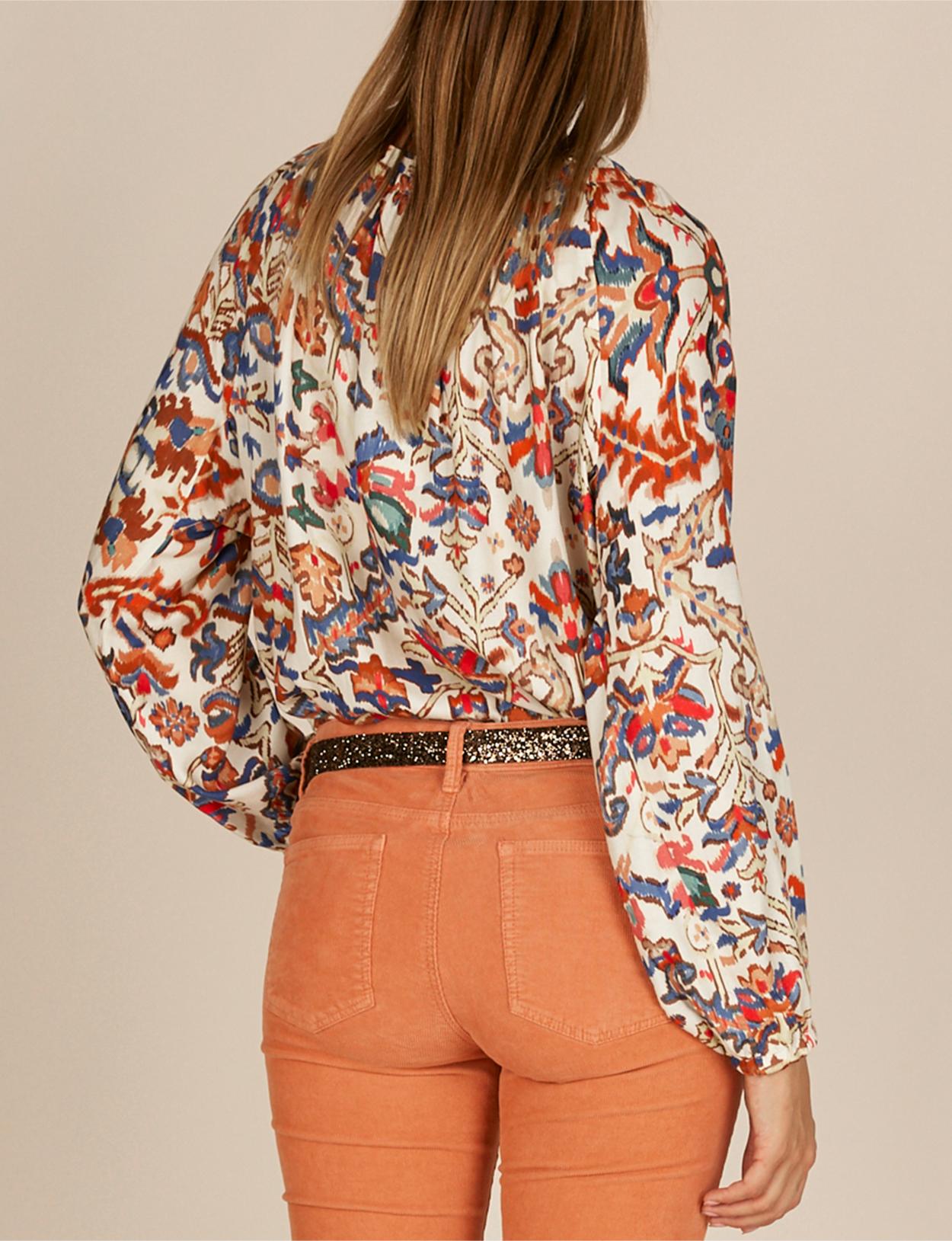 Popover Viscose Shirt In Multi - Meervoudig